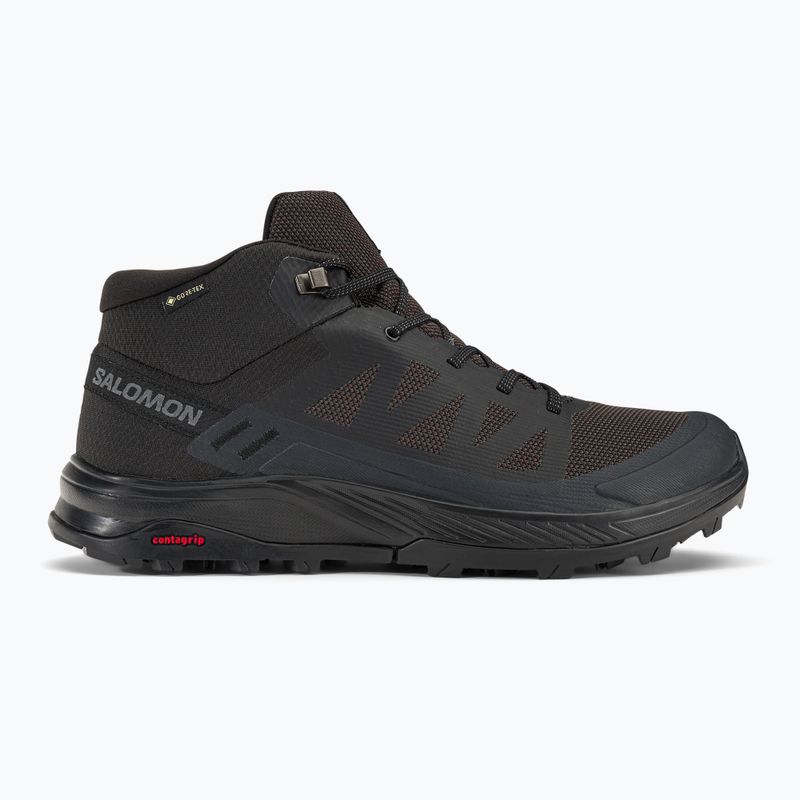 Salomon Outrise Mid GTX férfi túrabakancs fekete L47143500 2