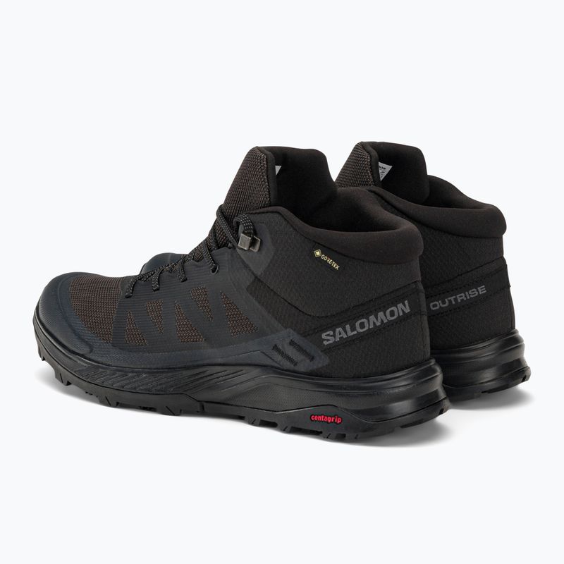 Salomon Outrise Mid GTX férfi túrabakancs fekete L47143500 3