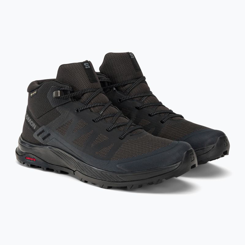 Salomon Outrise Mid GTX férfi túrabakancs fekete L47143500 4