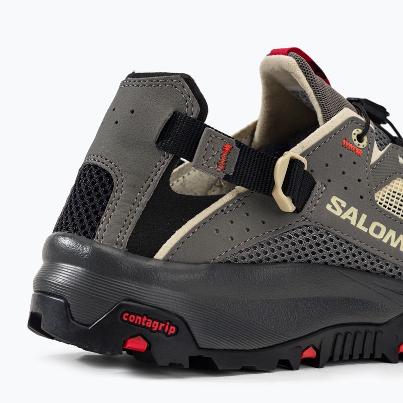 Férfi túracipő Salomon Techamphibian 5 pewter/moth/fiery red 10