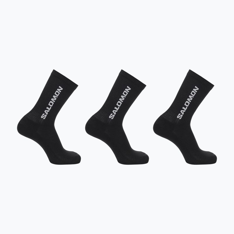 Salomon Everyday Crew 3 pár trekking zokni fekete/fekete/fekete/fekete