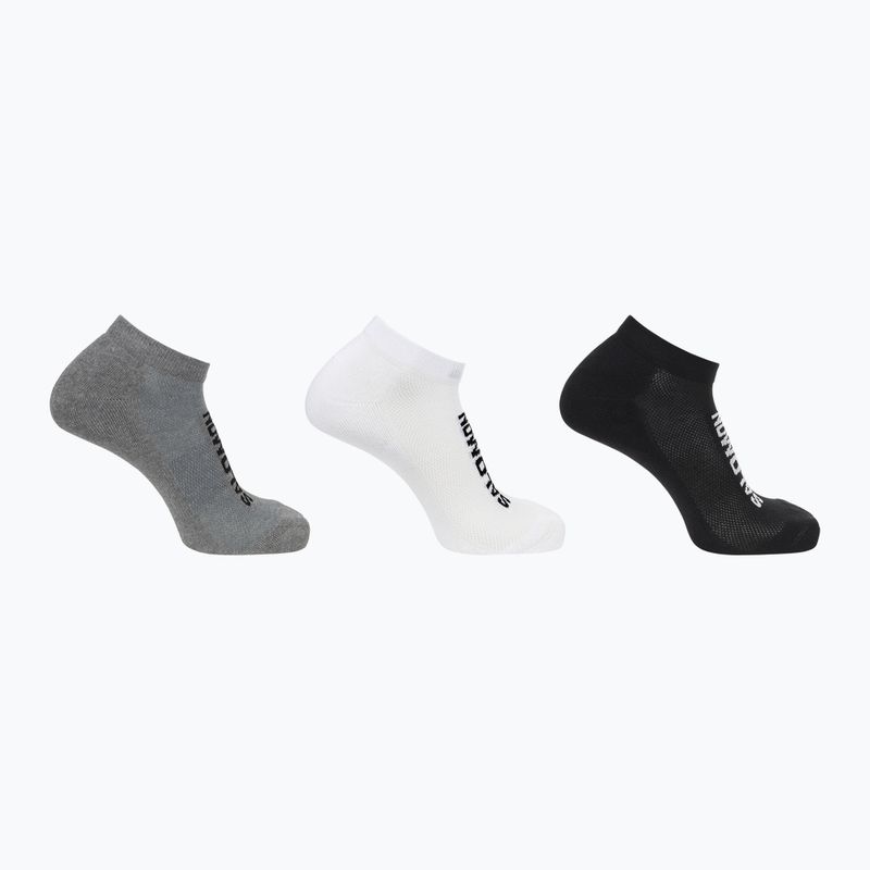 Zokni Salomon Everyday Low 3 pary black/white/med grey