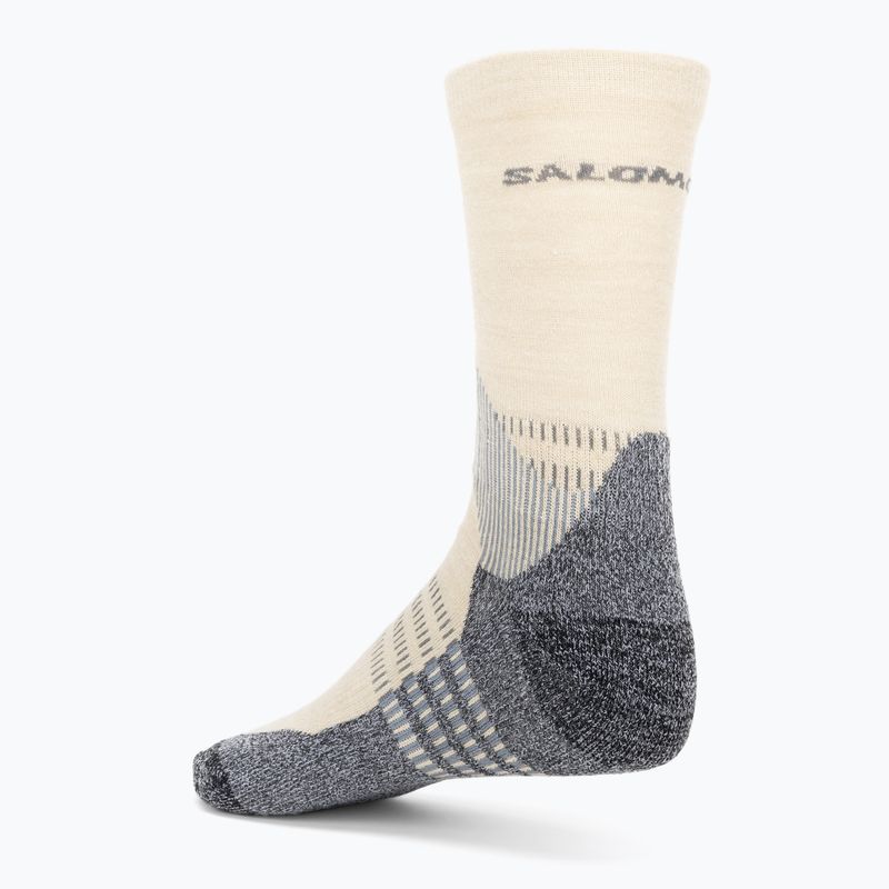 Salomon X Ultra Access Crew 2 pár ébenfekete/esőnapos trekking zokni 2