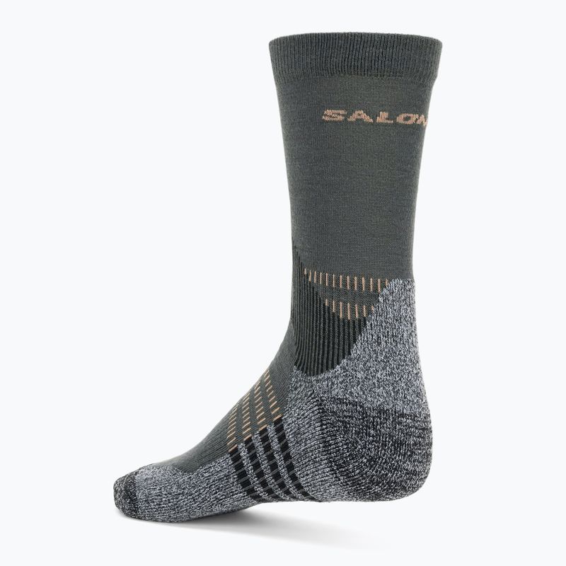 Salomon X Ultra Access Crew 2 pár ébenfekete/esőnapos trekking zokni 3