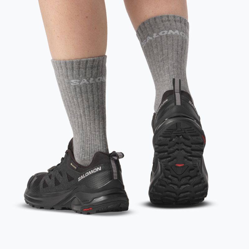 Női túracipők Salomon X-Adventure GTX Black/Black/Black 6