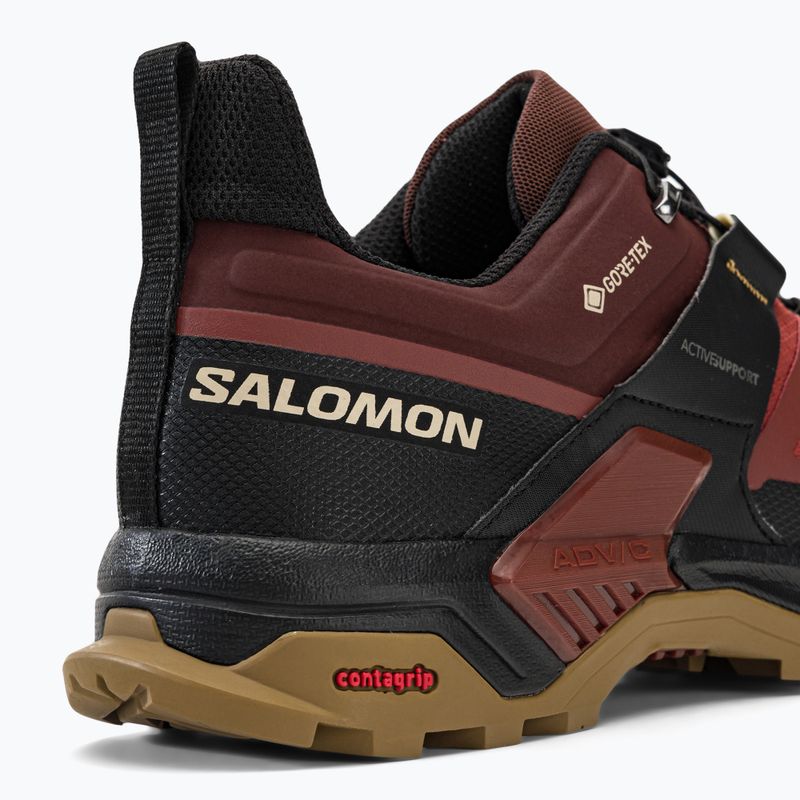 Férfi túrabakancs Salomon X Ultra 4 GTX bordó L47352700 9