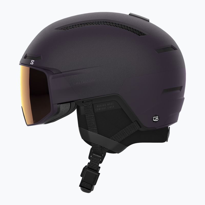 Salomon Driver Prime Sigma Plus S2/S3 éjszakai árnyalat/ezüstös rózsaszín/égszínkék síbukósisak 9