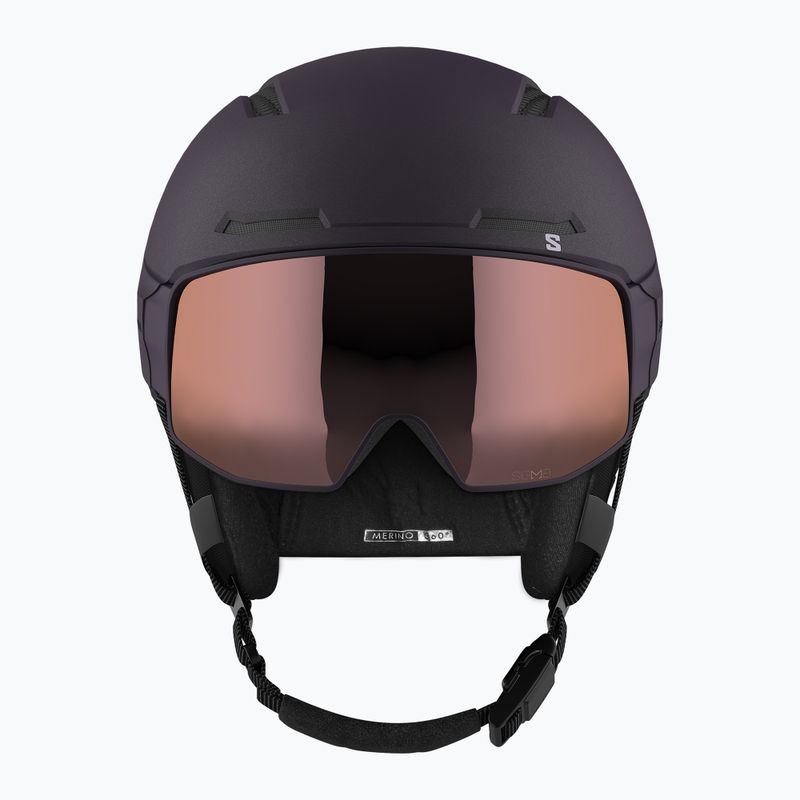 Salomon Driver Prime Sigma Plus S2/S3 éjszakai árnyalat/ezüstös rózsaszín/égszínkék síbukósisak 10