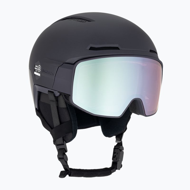 Salomon Driver Prime Sigma Plus S2/S3 éjszakai árnyalat/ezüstös rózsaszín/égszínkék síbukósisak