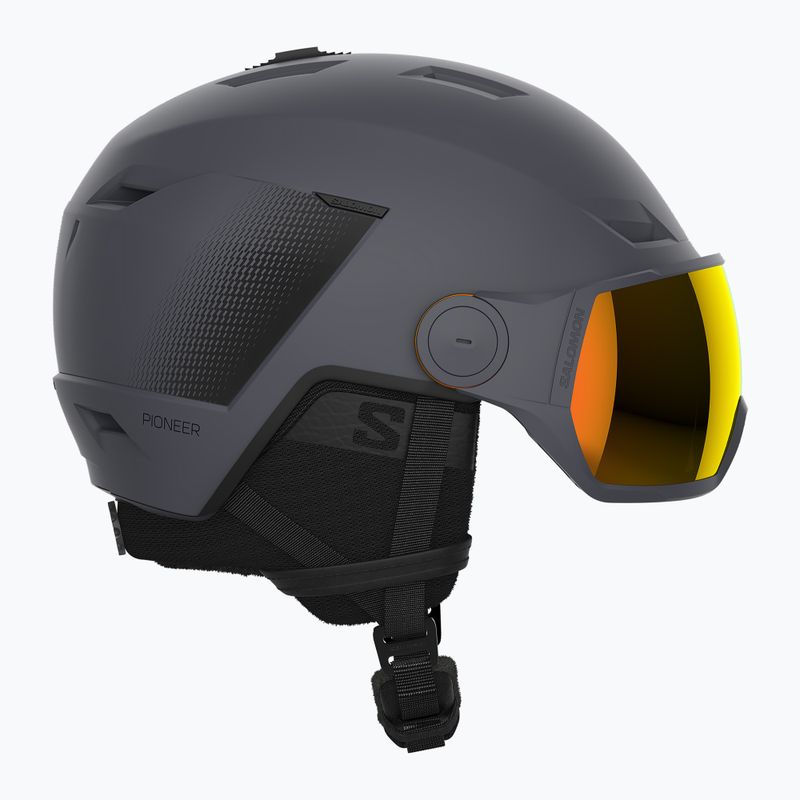 Salomon Pioneer LT Visor S2 síbukósisak ébenfa/piros 7