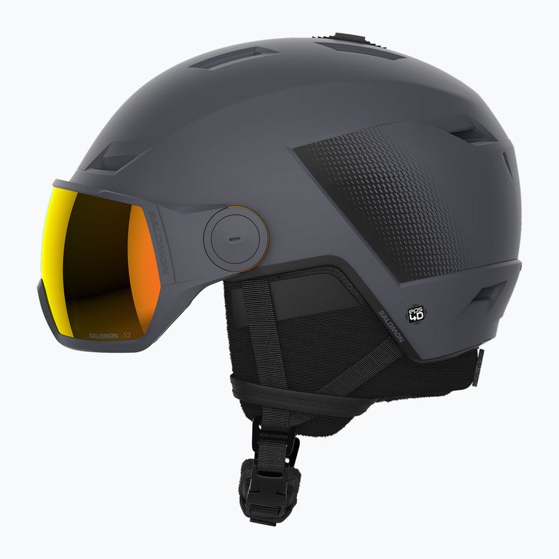 Salomon Pioneer LT Visor S2 síbukósisak ébenfa/piros 8