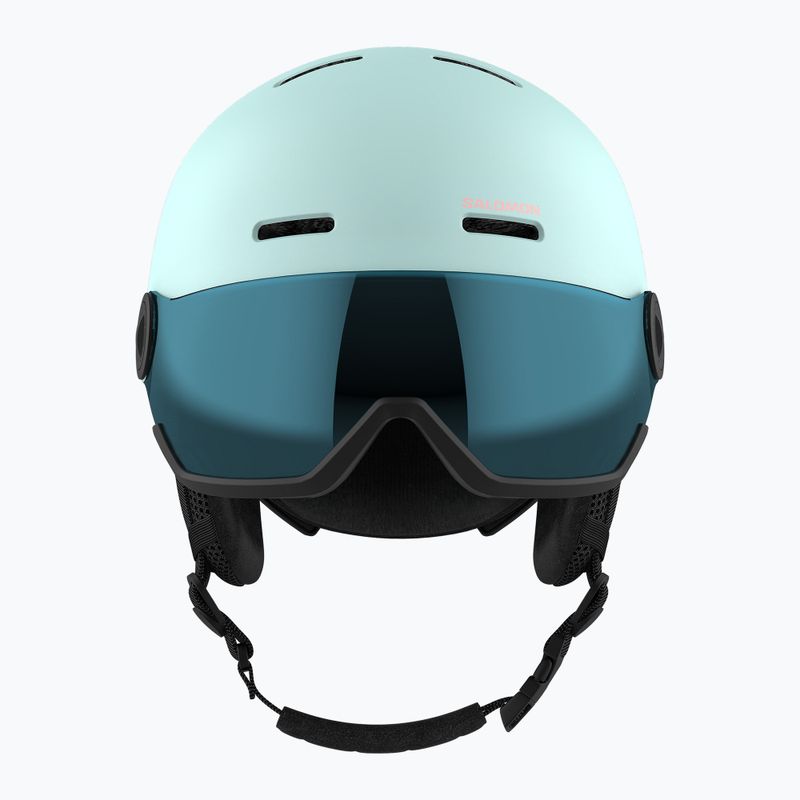 Gyerek sísisak Salomon Orka Visor bleached aqua 3