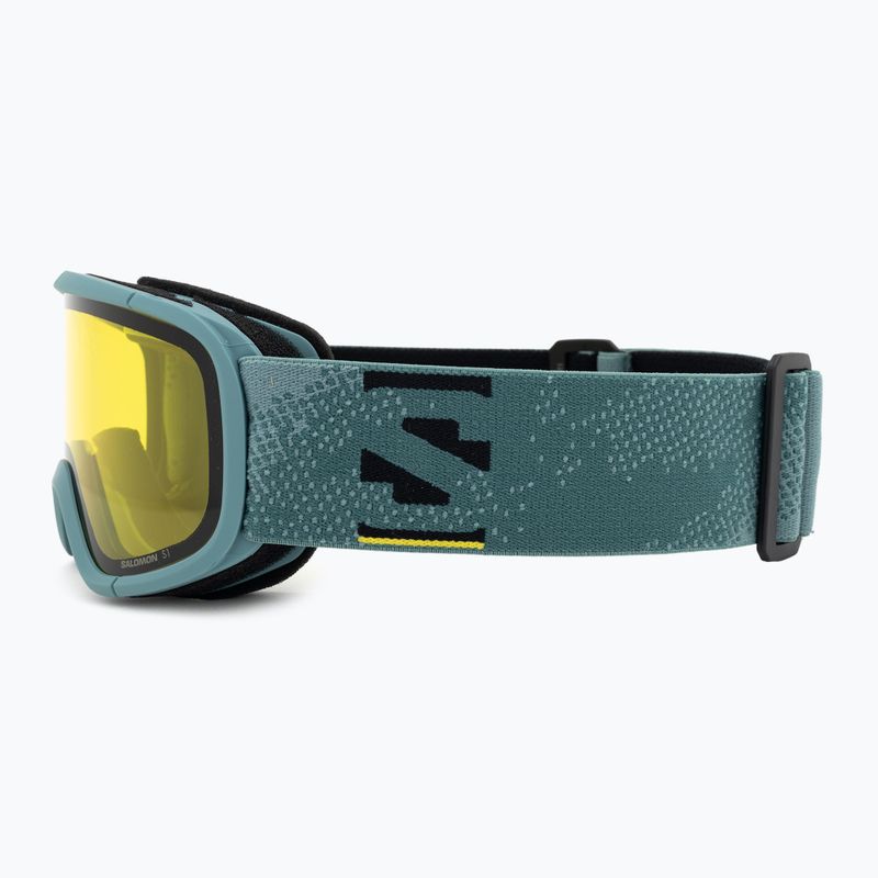 Salomon Lumi Flash atlanti kék/villogósárga gyermek síszemüveg 4