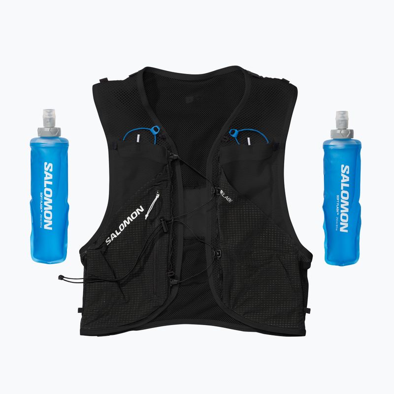 Salomon S/Lab Pulsar with 3 Flasks black/white futó mellény 3