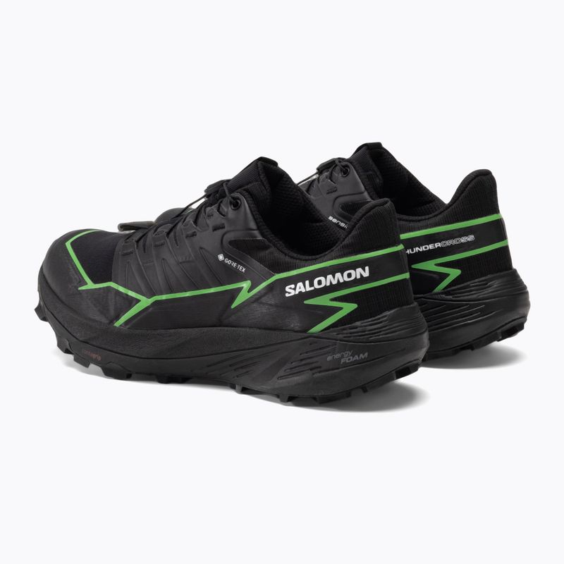 Salomon Thundercross GTX férfi futócipő fekete/zöld gekkó/fekete 5