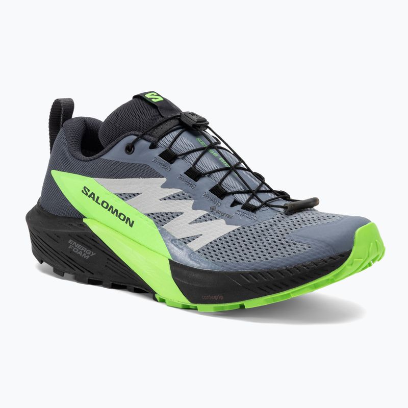 Férfi futócipő Salomon Sense Ride 5 GTX flint stone/black/green gecko