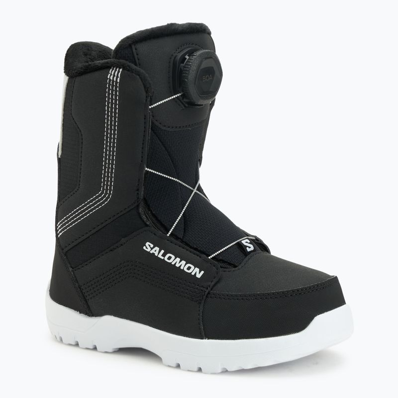 Gyerek snowboard bakancs Salomon Whipstar Boa Jr black/black/white