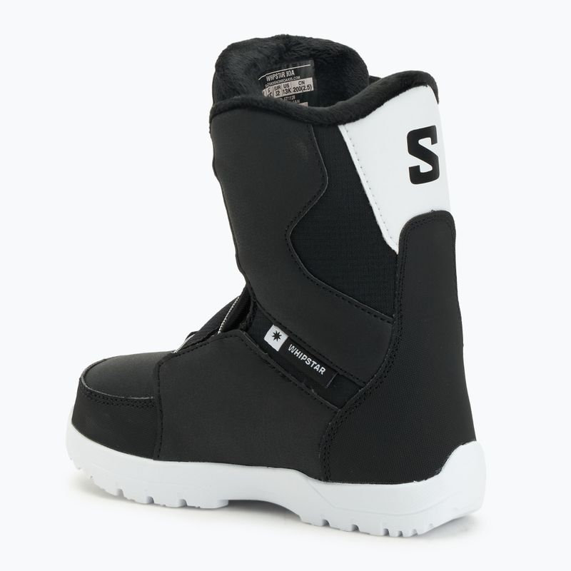 Gyerek snowboard bakancs Salomon Whipstar Boa Jr black/black/white 2