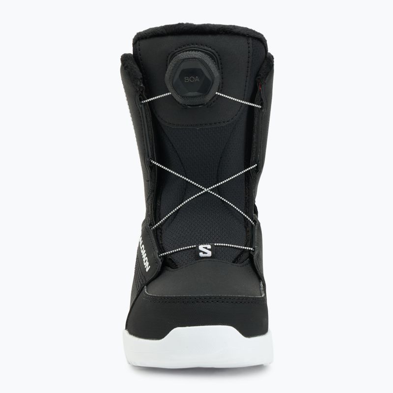 Gyerek snowboard bakancs Salomon Whipstar Boa Jr black/black/white 3