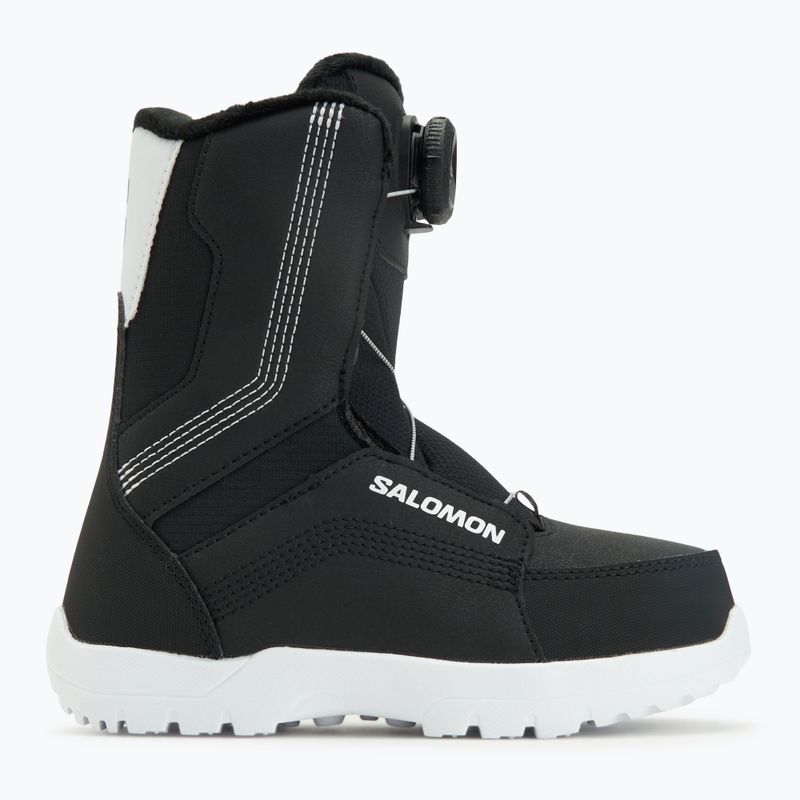 Gyerek snowboard bakancs Salomon Whipstar Boa Jr black/black/white 5
