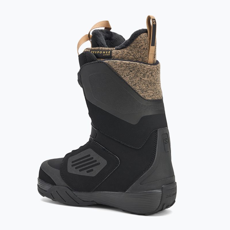 Női snowboardos cipő Salomon Kiana Dual Boa W black/black/sepia tint 2