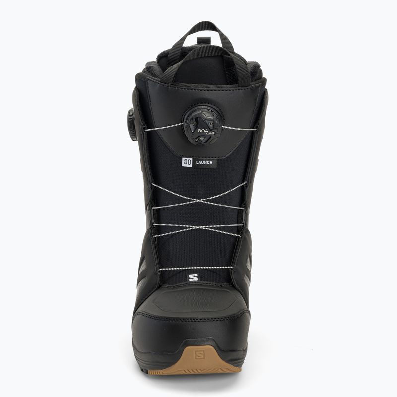 Férfi Salomon Launch Boa SJ Boa fekete/fekete/fehér snowboard cipő 3