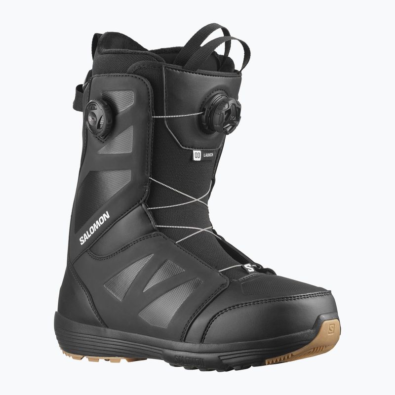 Férfi Salomon Launch Boa SJ Boa fekete/fekete/fehér snowboard cipő 6
