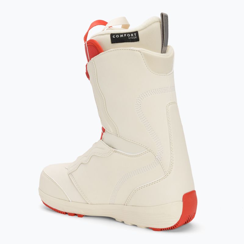 Női snowboard csizma Salomon Ivy Boa SJ Boa fehérített homok/mandulatej/aurora piros 2