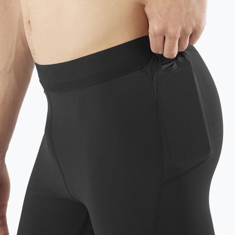 Férfi Salomon Sense Aero Tights mély fekete futónadrágok 4