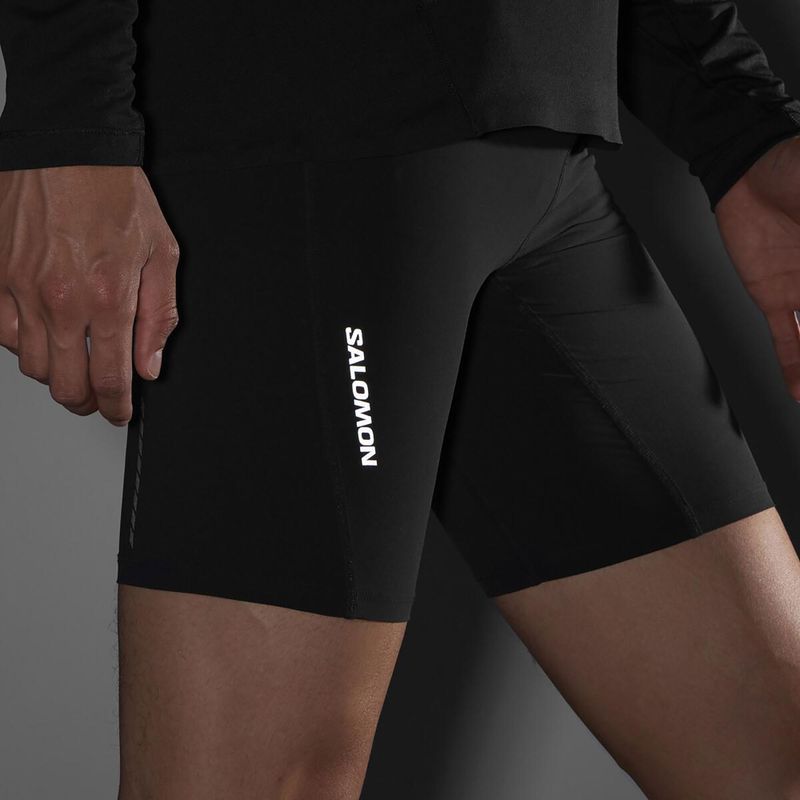 Férfi Salomon Sense Aero Tights mély fekete futónadrágok 5