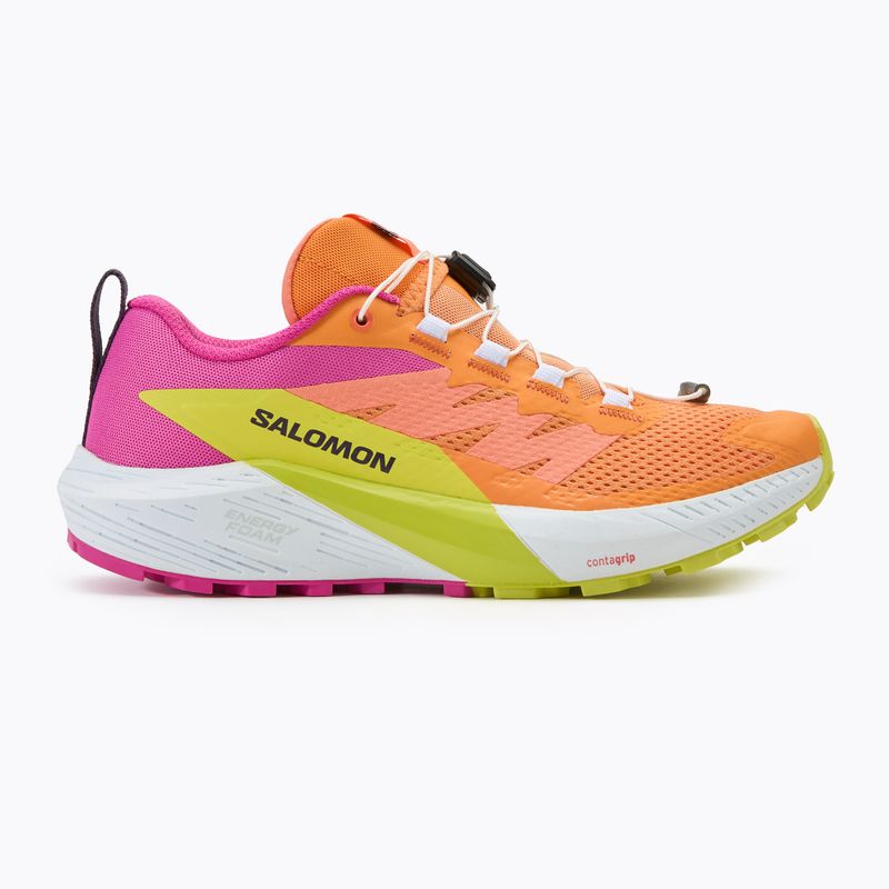 Salomon Sense Ride 5 női futócipő paradicsommadár / fehér / kénköves tavasz 2