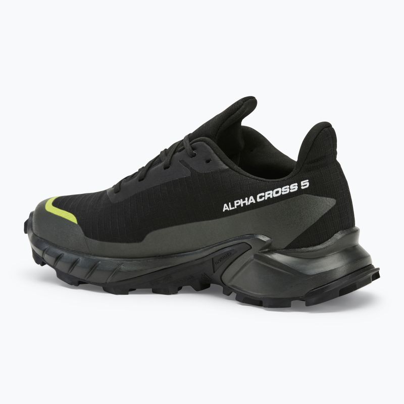 Férfi futócipő Salomon Alphacross 5 GTX black/peat/sulphur spring 3