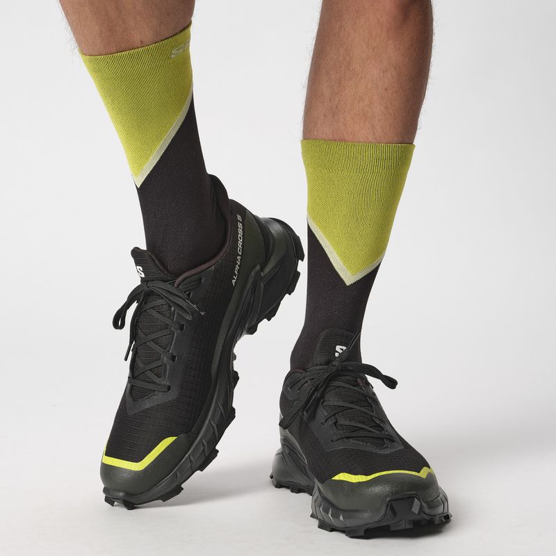 Férfi futócipő Salomon Alphacross 5 GTX black/peat/sulphur spring 11