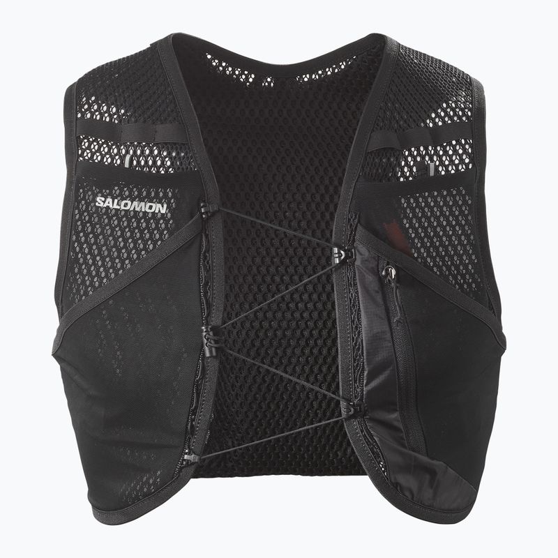 Salomon Active Skin 4 No Flasks futó mellény fekete/metal