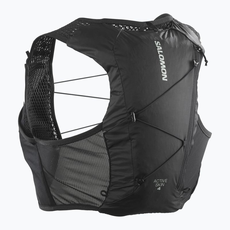 Salomon Active Skin 4 No Flasks futó mellény fekete/metal 2