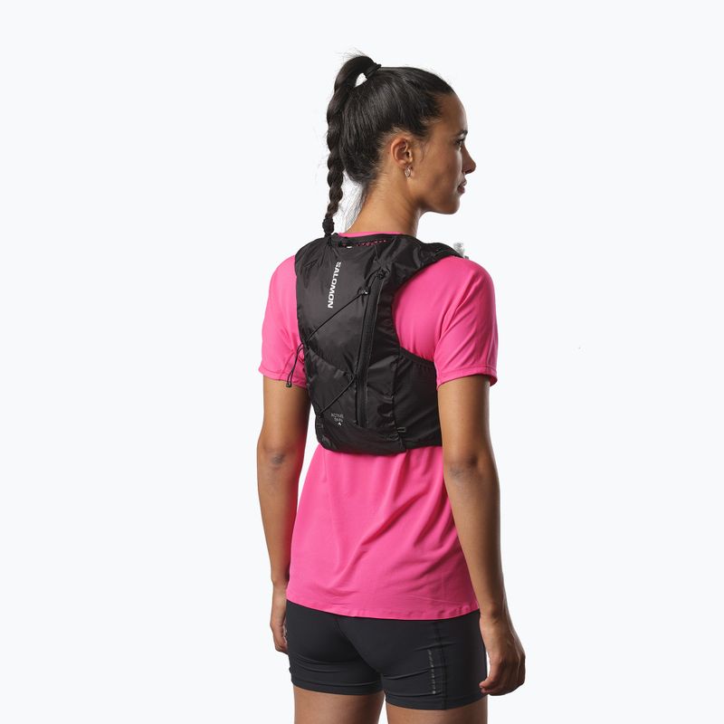Salomon Active Skin 4 No Flasks futó mellény fekete/metal 5