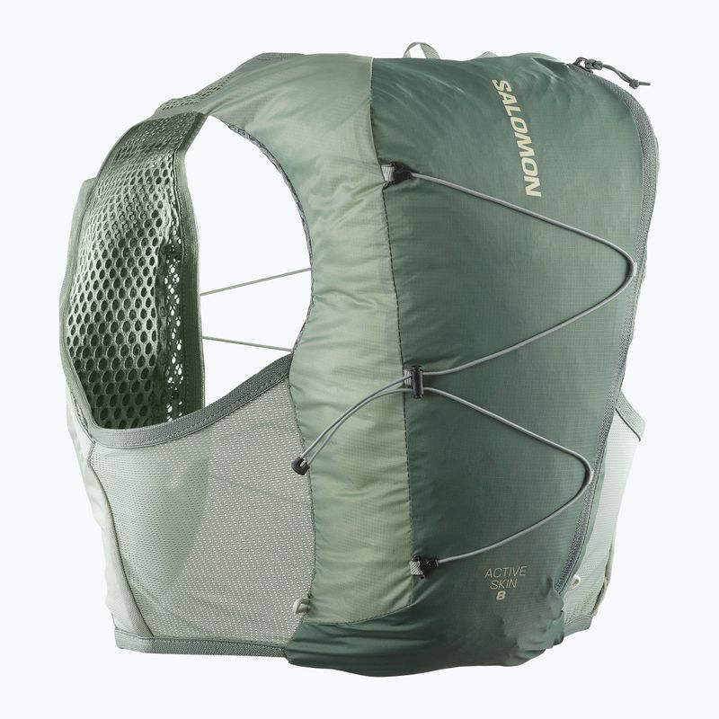 Salomon Active Skin 8 No Flasks futó mellény zöld 2