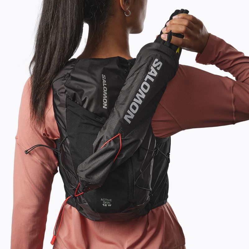 Női futómellény Salomon Active Skin 12 szett fekete/metal 9
