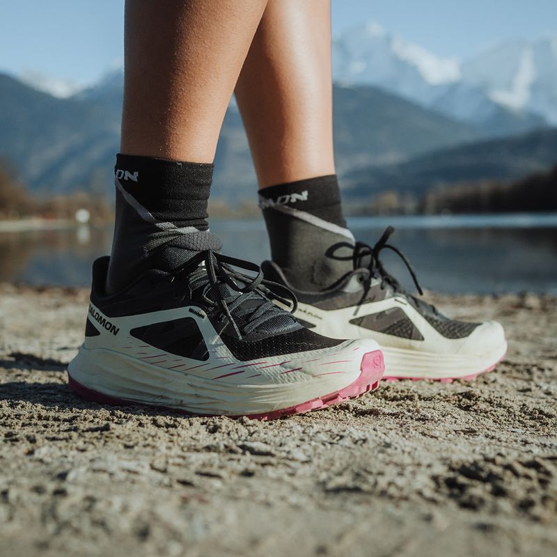 Salomon Ultra Flow női futócipő fekete/átlátszó sárga/rózsaszín lila 18