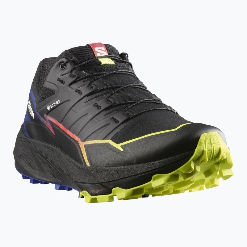 Salomon Thundercross GTX férfi futócipő fekete/surf the web/biztonsági sárga 8