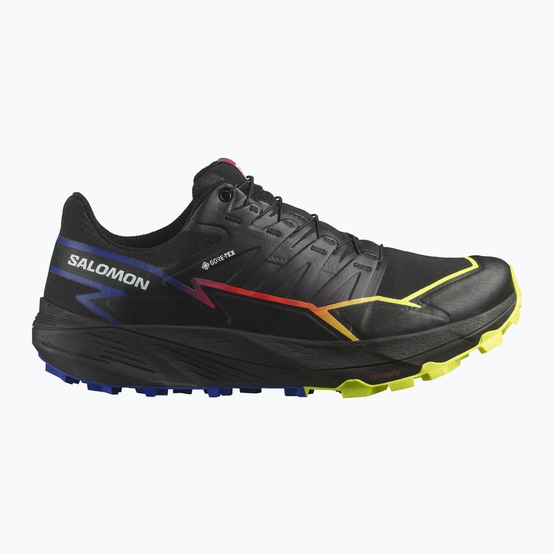 Salomon Thundercross GTX férfi futócipő fekete/surf the web/biztonsági sárga 9