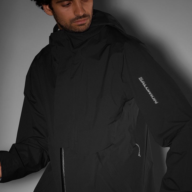 Férfi esőkabát Salomon Outerpath Pro 2.5 l mély fekete 8