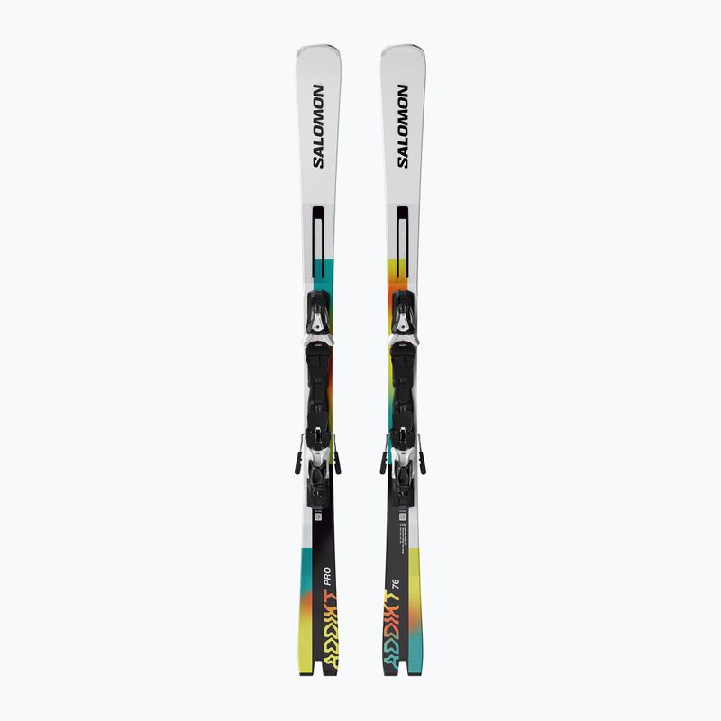 Lesikló léc Salomon Addikt Pro 76 + kötés MI12 GW white/black/capri breeze