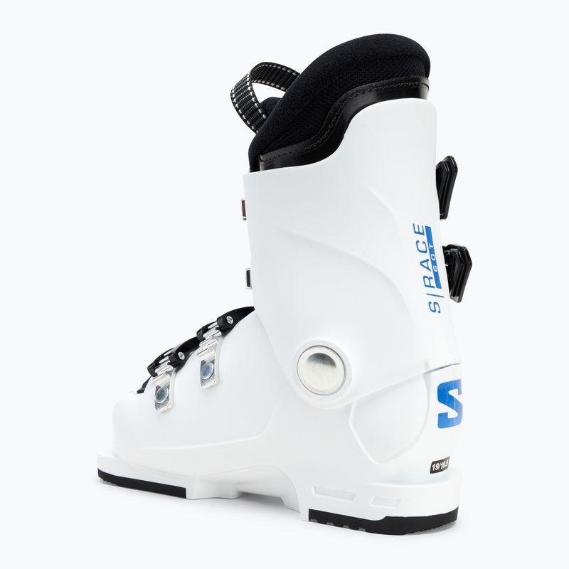 Gyerek sícipő Salomon S/Race 60T M Jr white/white/process blue 2