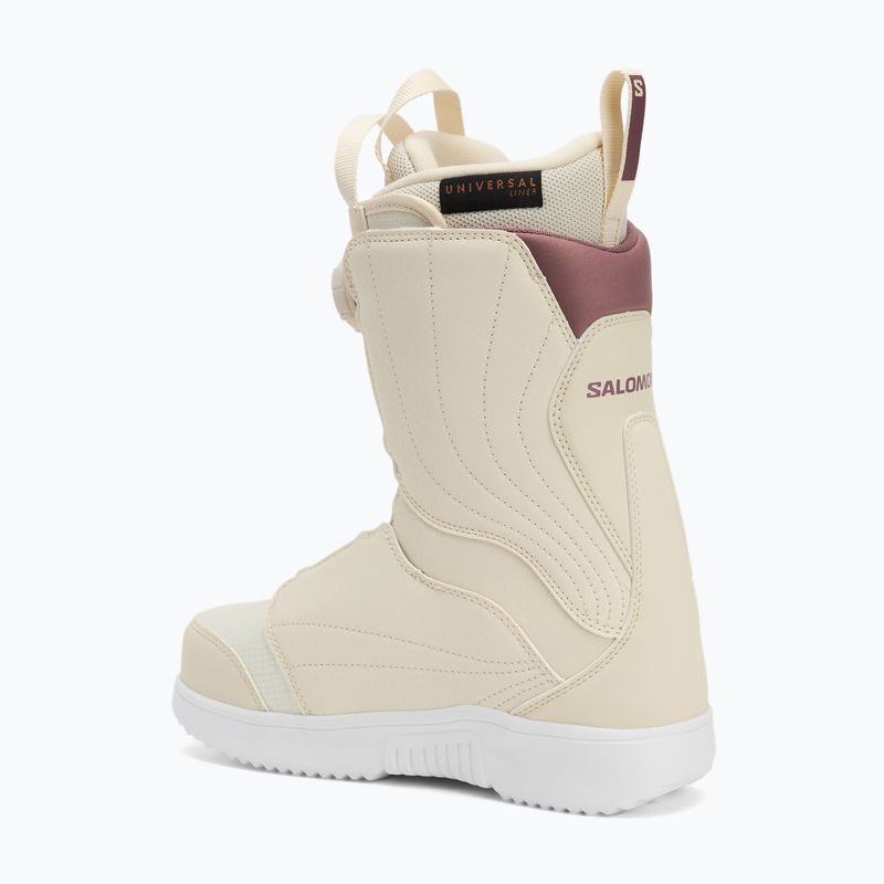 Női snowboardos cipő Salomon Pearl Boa almond milk/vanilla ice/grape shake 2