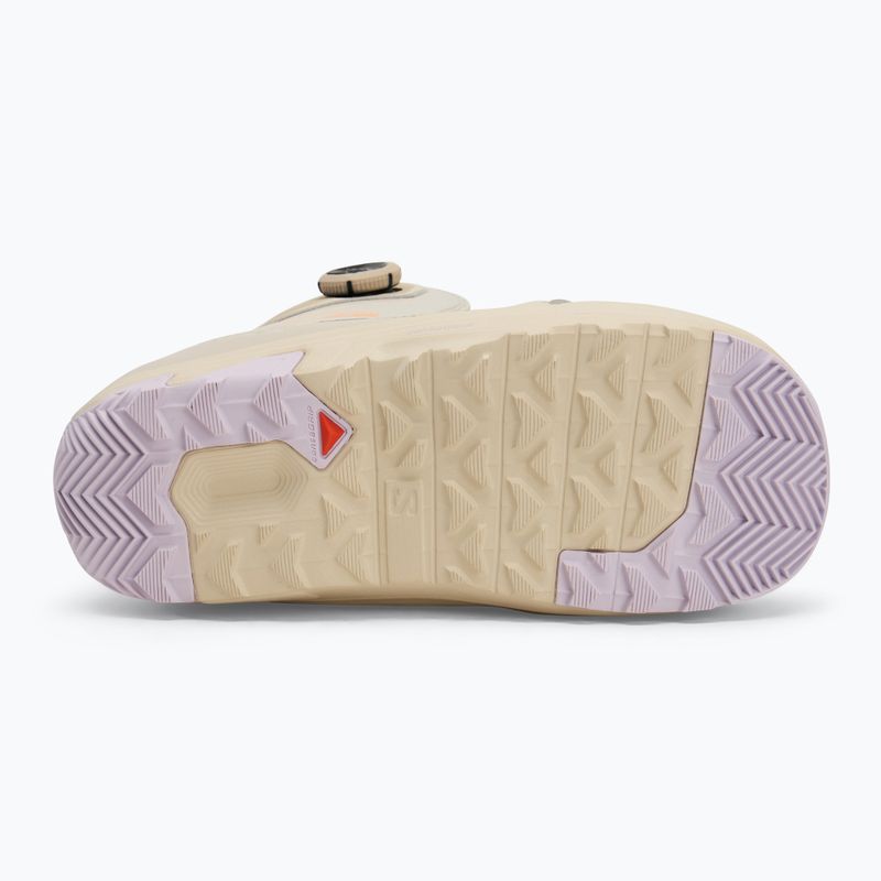Női snowboardos cipő Salomon Ivy Boa SJ Boa W cream/peach fuzz/orchid petal 4