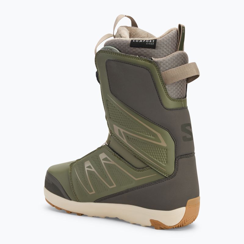 Férfi snowboard cipő Salomon Launch Boa SJ Boa deep lichen green/beluga/vintage khaki 2