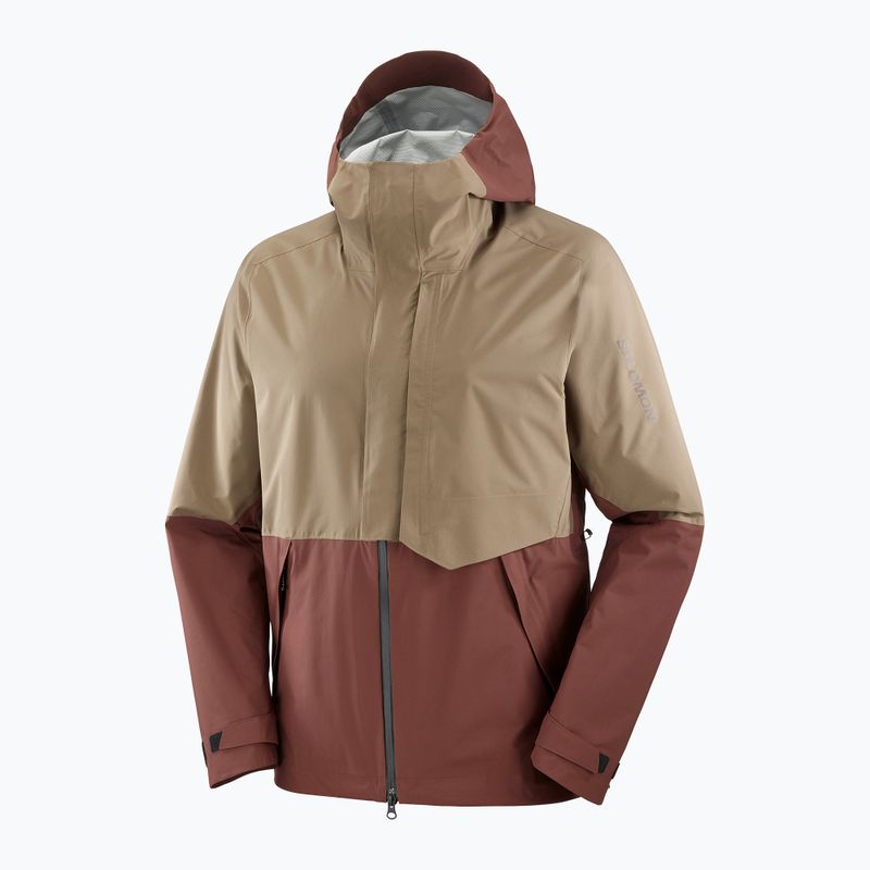 Férfi Salomon Outerpath Pro rum mazsola/shitake esőkabát 10