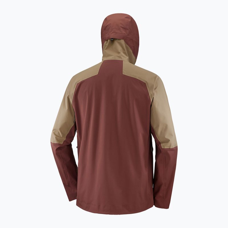 Férfi Salomon Outerpath Pro rum mazsola/shitake esőkabát 11