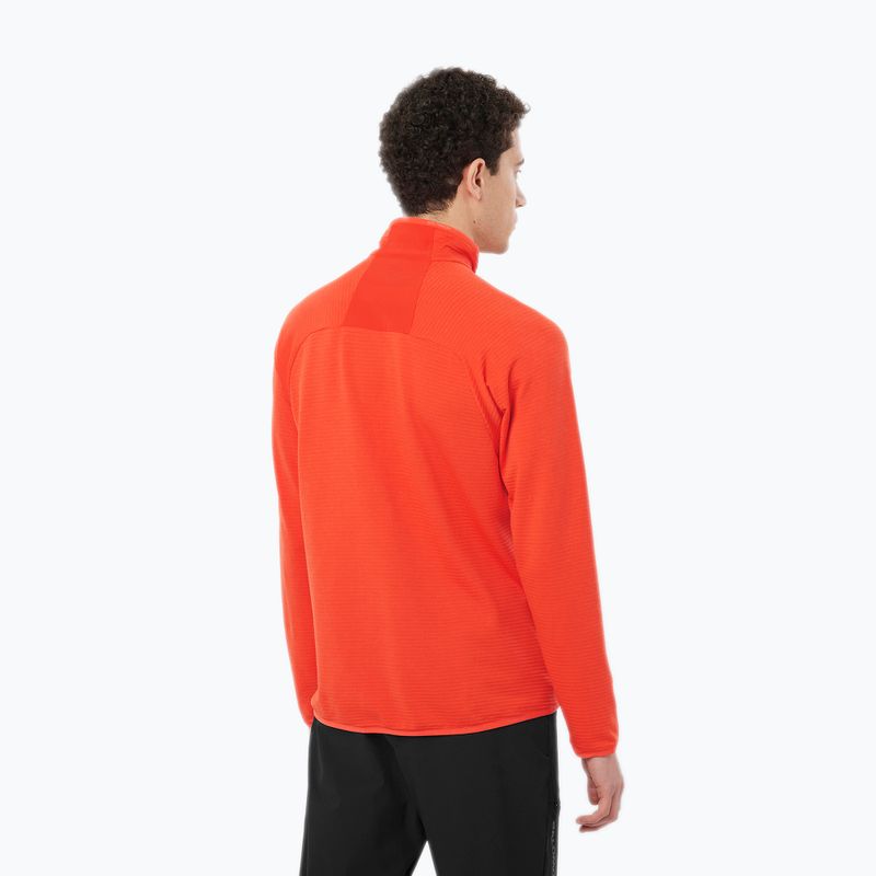 Férfi Salomon Essential Lightwarm FZ trekking pulóver cseresznye paradicsom 2
